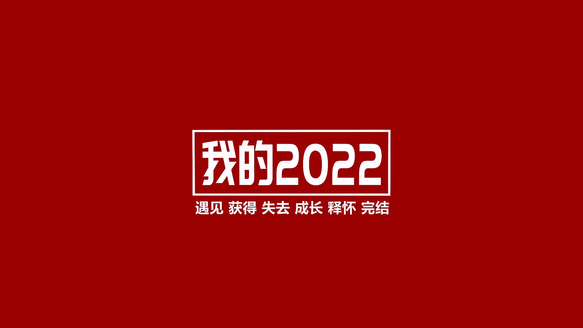 2022年终总结视频《我的2022》