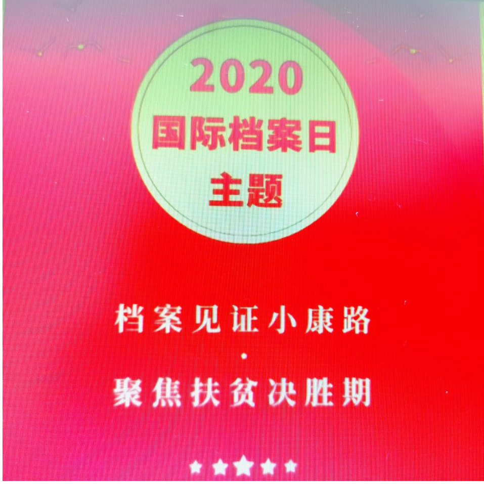 	2020年第十三个国际档案日宣传活动